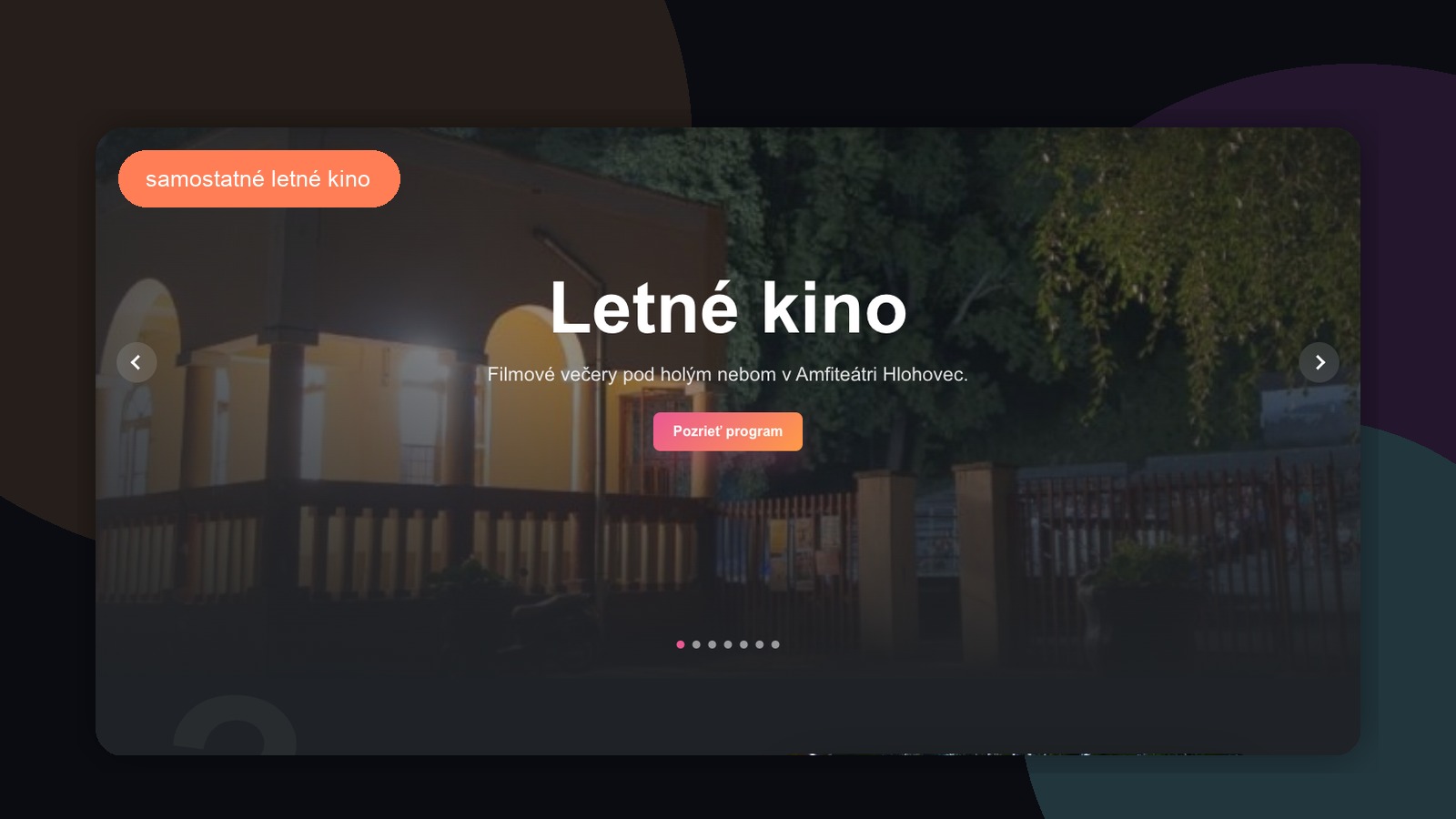 Letné kino ako vlastný sezónny zážitok