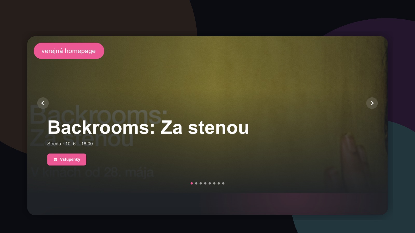 Homepage ako filmový vstup aj predajná plocha